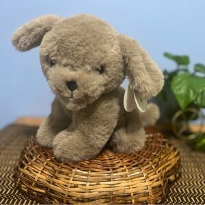 Charming Tan Plush Puppy Toy